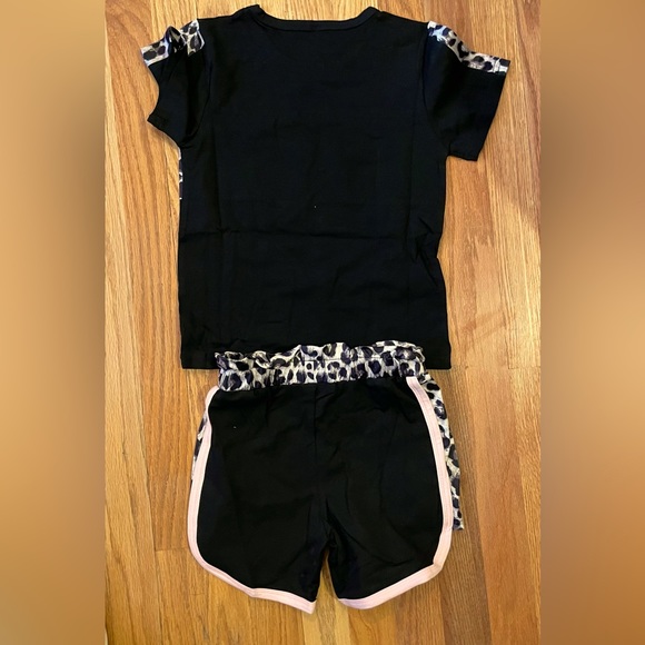 Black Leopard outfit toddler 5-6T (NWOT) - Picture 2 of 2